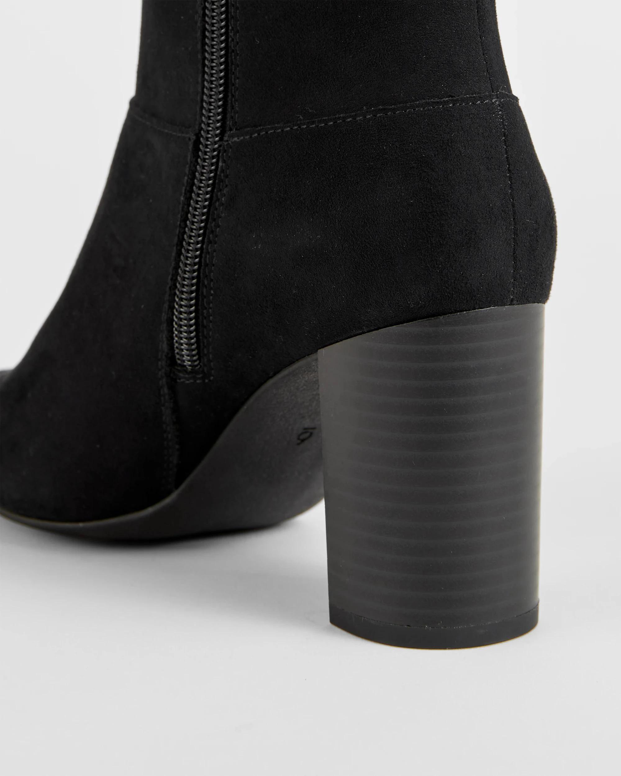 3 Target Woman Crystal Extra Long Block Heel Boot BLACK, 3 of 3