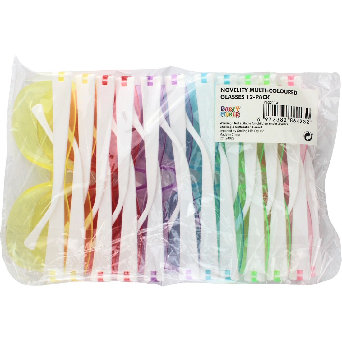 3 Partyrama 12Pcs Kids Novelty Coloured Glasses, 3 of 3