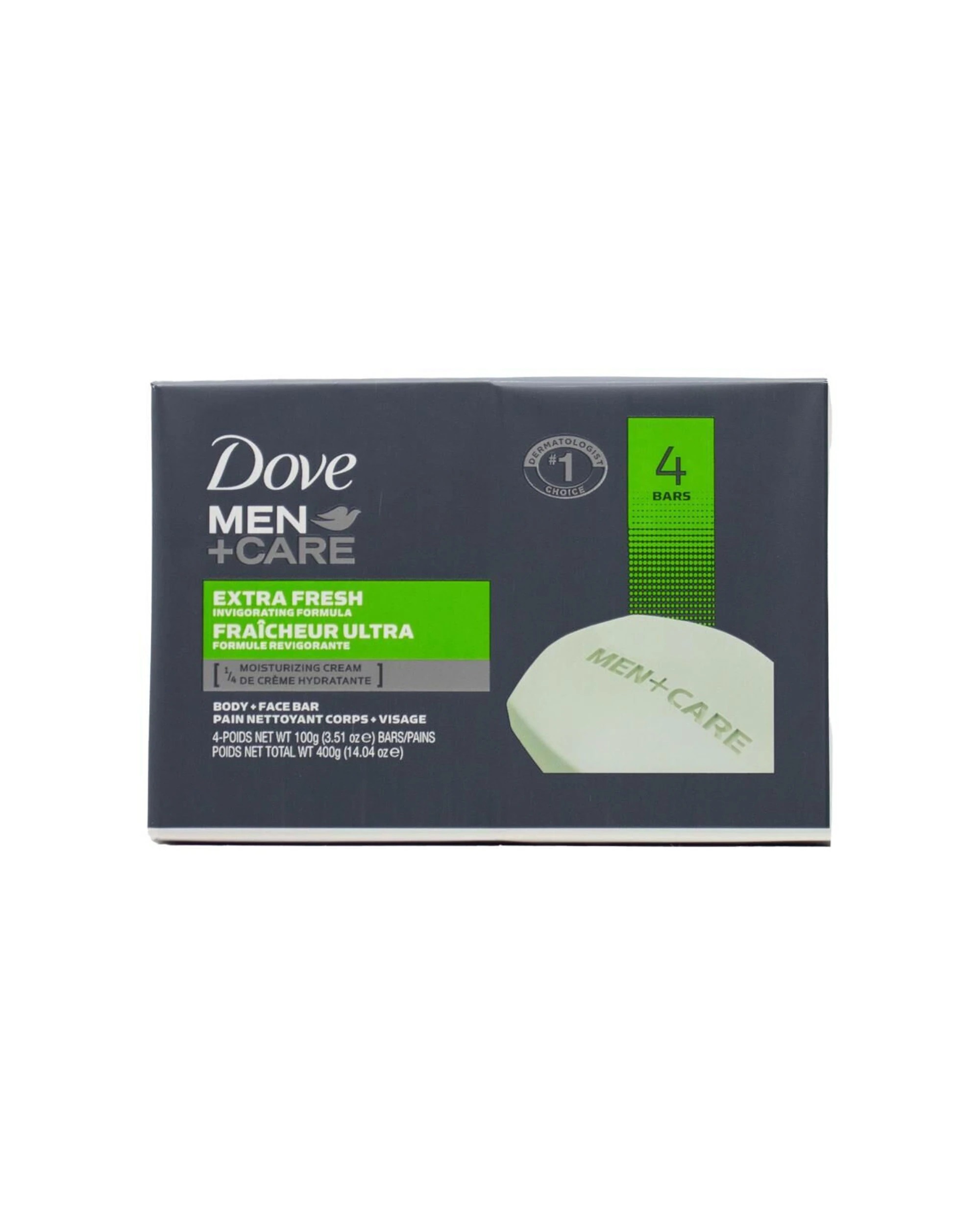 2 Dove 6x4pc Moisturising Soap Bar Men Care Extra Fresh 100g - Multi, 2 of 4