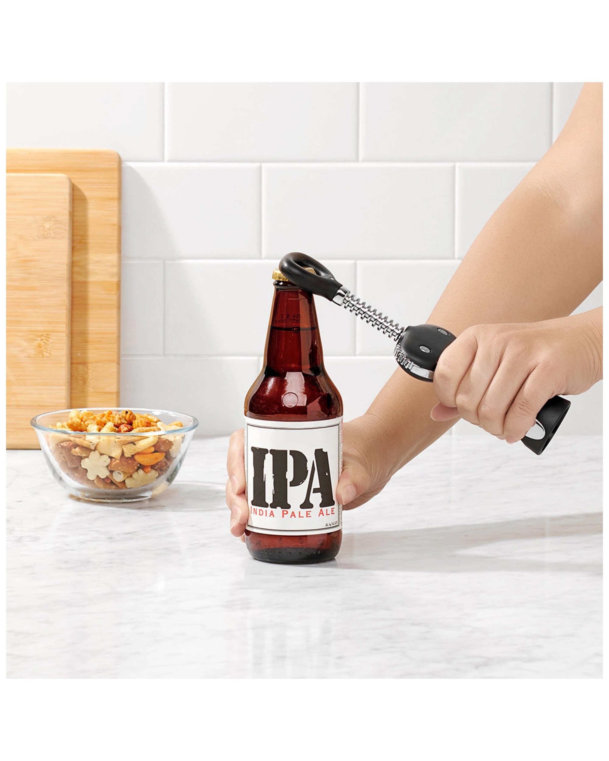 2 OXO Die-Cast Zinc Corkscrew with Integrated Bottle Opener, Silver - Silver, 2 of 6