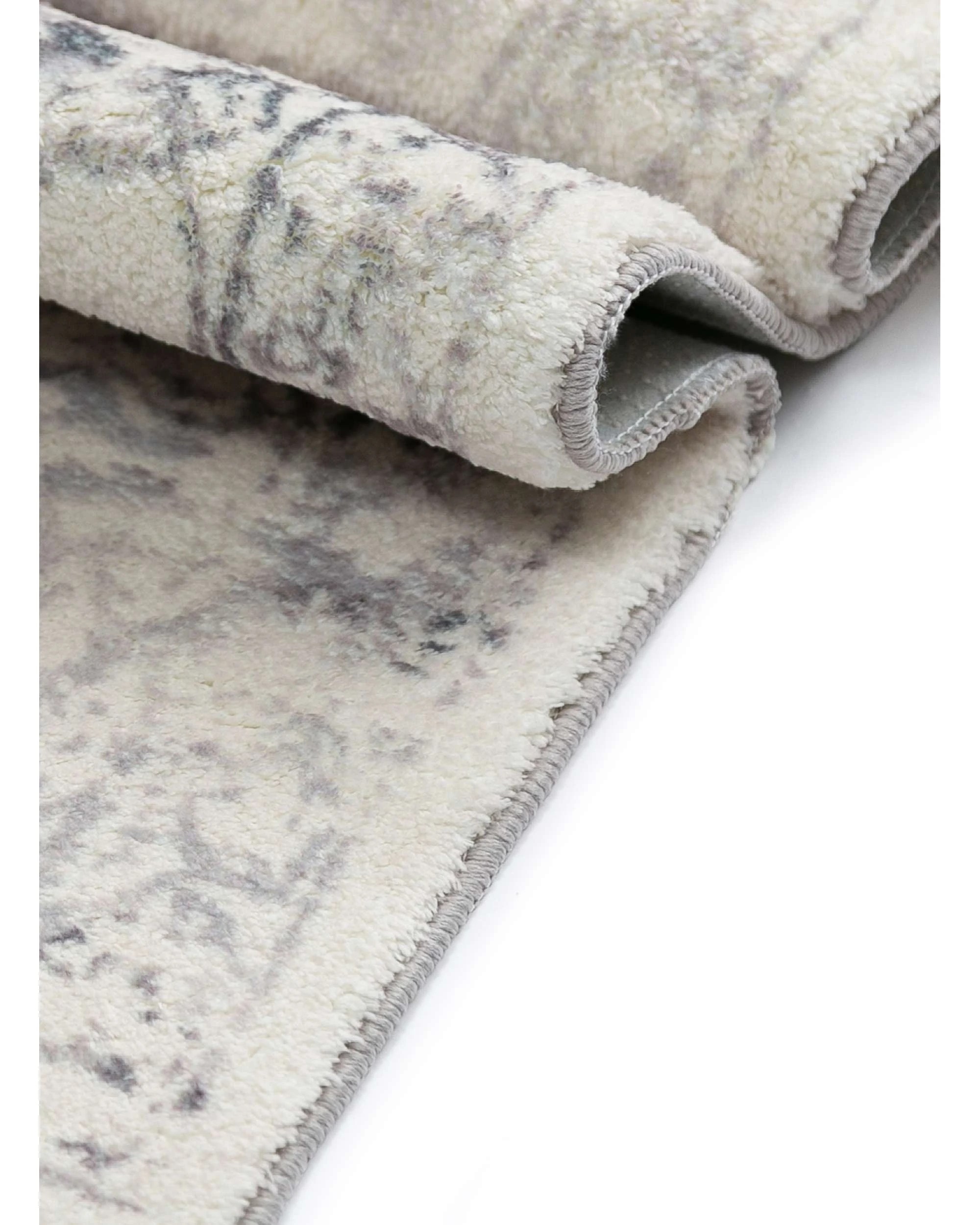 6 Loopsie Yeni Floral Washable Rug-180cm x 120cm - Grey, 6 of 7