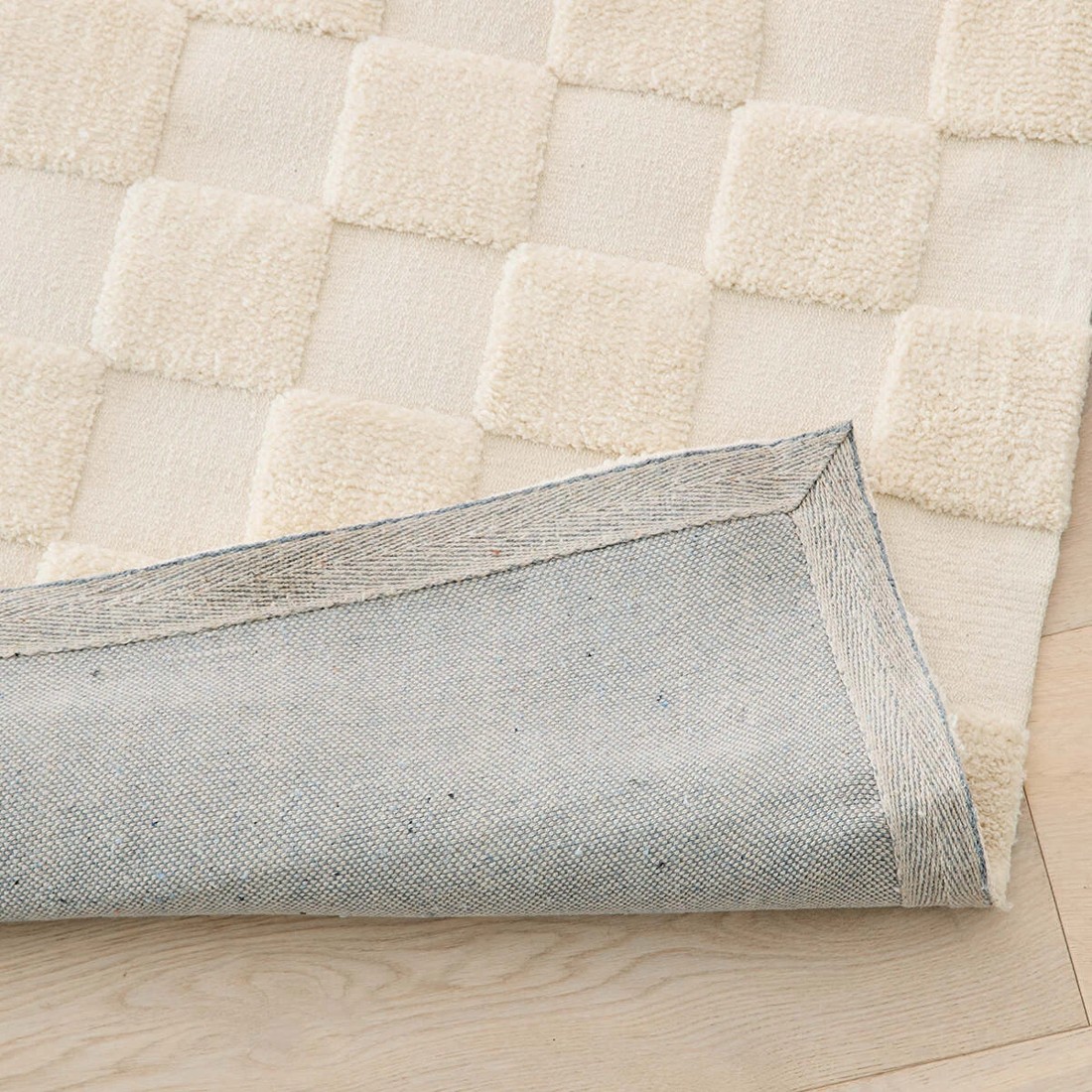 3 Check Rug - Natural, Extra Large - 270cm x 180cm, 3 of 7