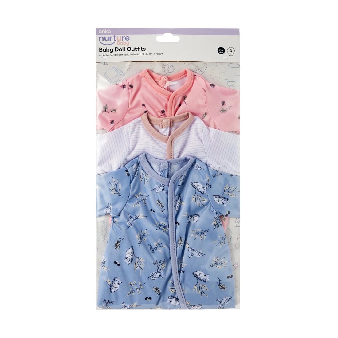 6 3 Pack Doll Outfits, 6 of 6