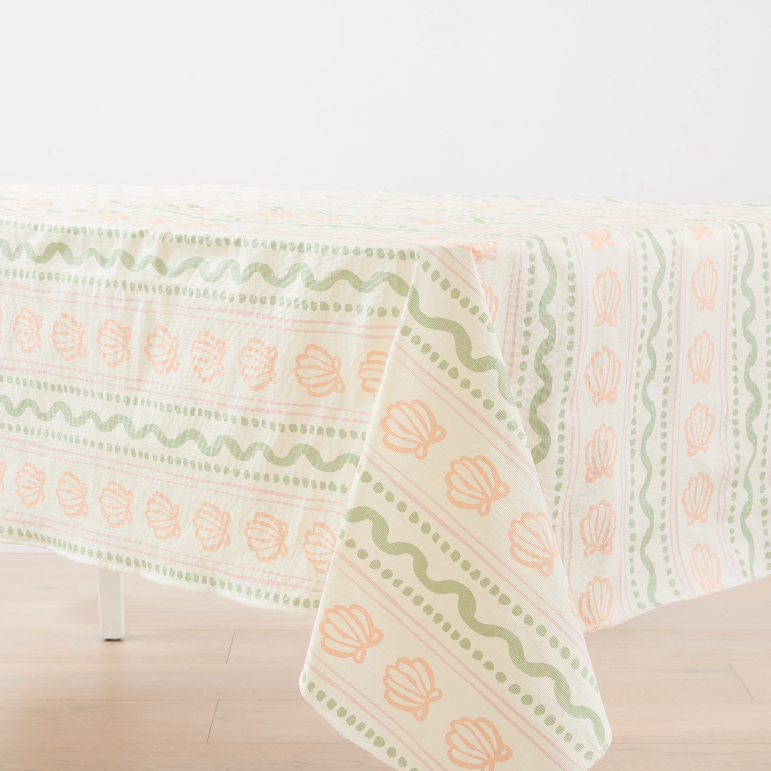 3 Shells Extra Large Flannel Back Tablecloth, 3 of 6