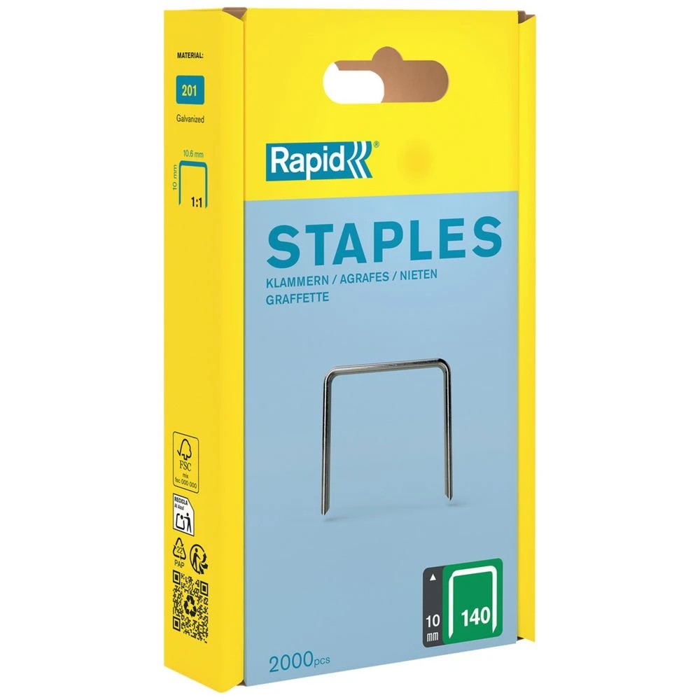 1 Rapid Tools Staples No. 140 10mm Box 2000, 1 of 1
