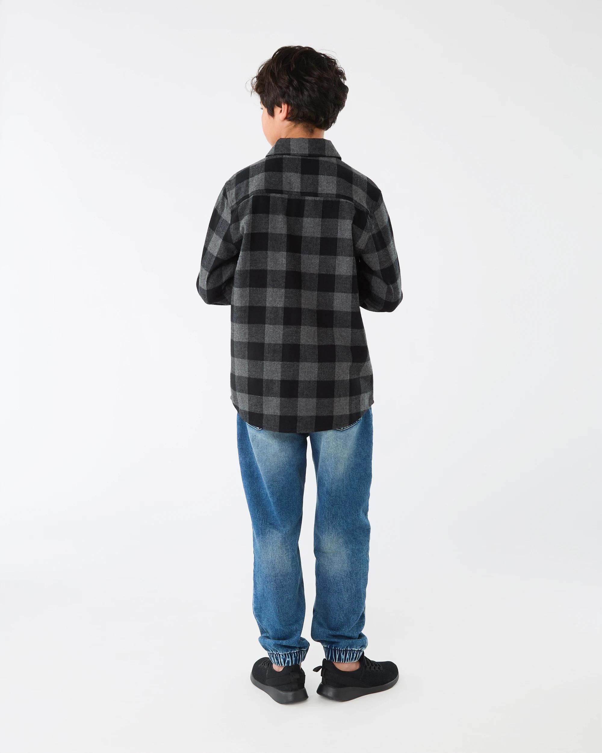 4 Brushed Check Shirt Char Check, 4 of 7