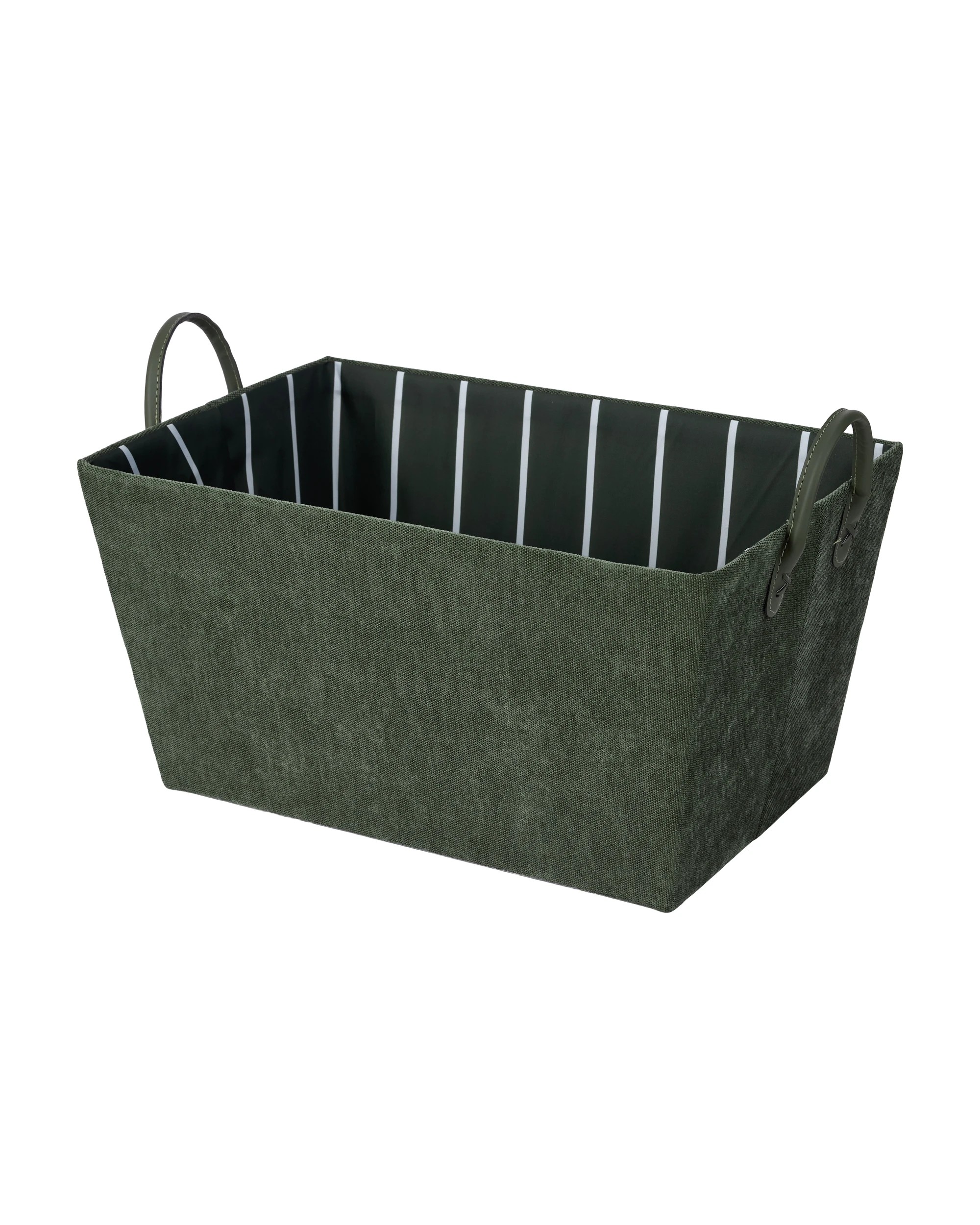 1 Tapered Chenille Basket - Green, 1 of 5