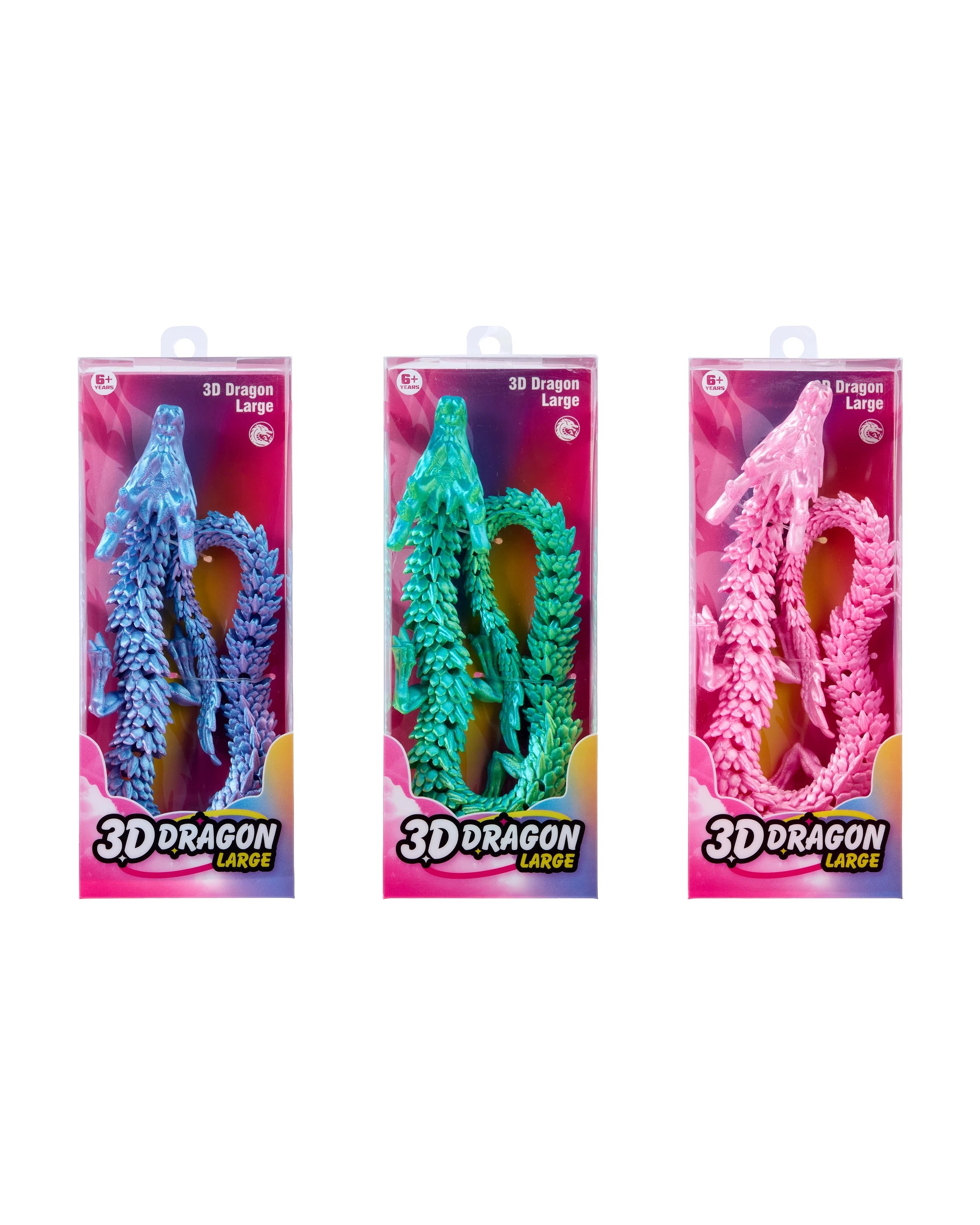 1 24 Piece 3D Dragon Large - Assorted, 1 of 10