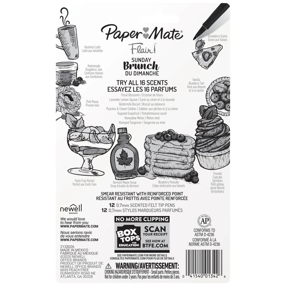 7 Papermate Flair Scented Fineliners Sunday Brunch 12 Pack, 7 of 7