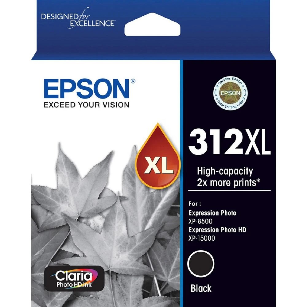 1 Epson 312XL Photo HD Ink Cartridge Black, 1 of 1