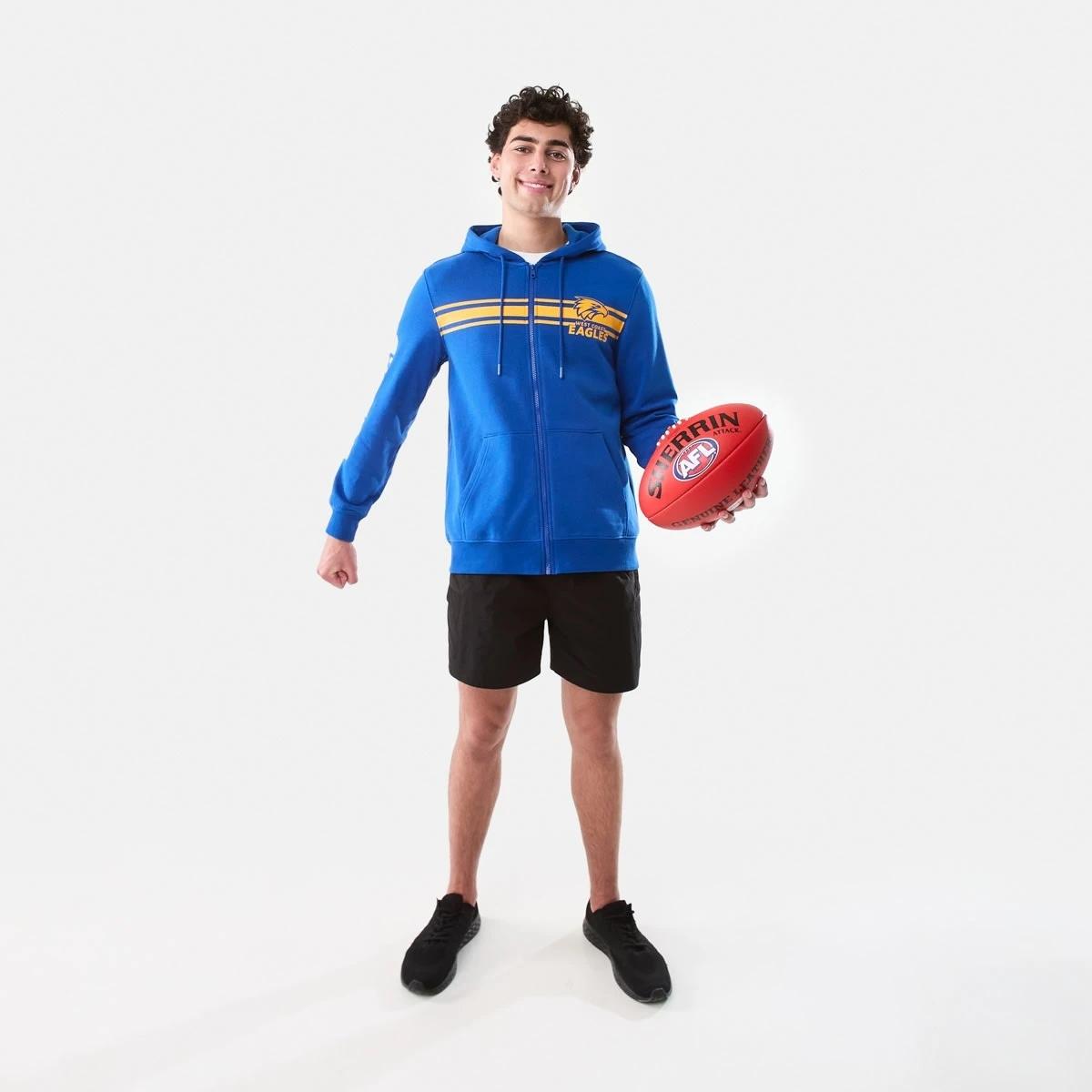 1 Official AFL Adult Zip Through Hoodie West Coast, 1 of 9