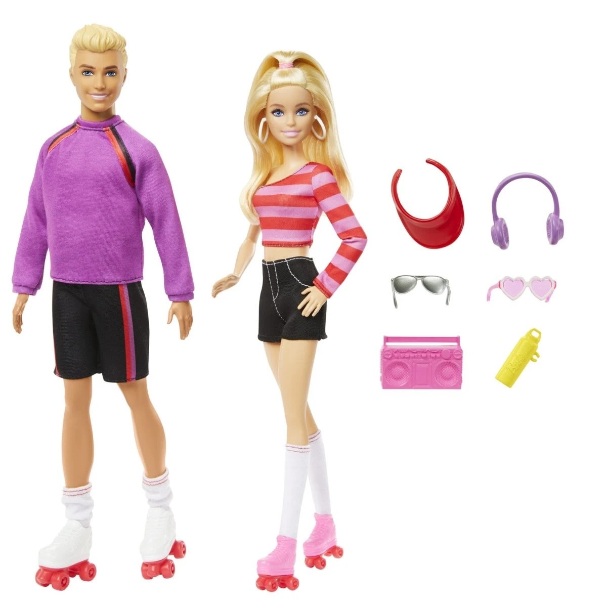 2 Barbie Fashionistas 65th Anniversary: Barbie & Ken Roller-Skating Fashion Dolls, 2 of 6