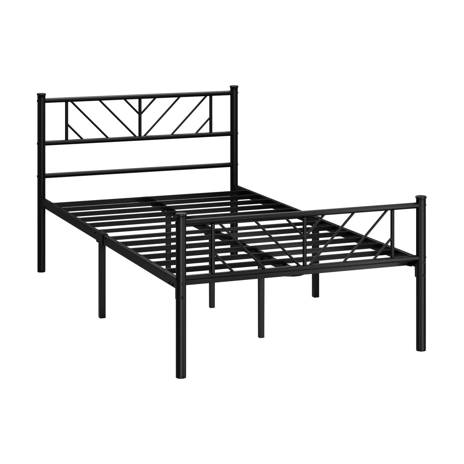 5 Oikiture Metal Bed Frame King Single Bed Base Platform Sis
 - Black, 5 of 9