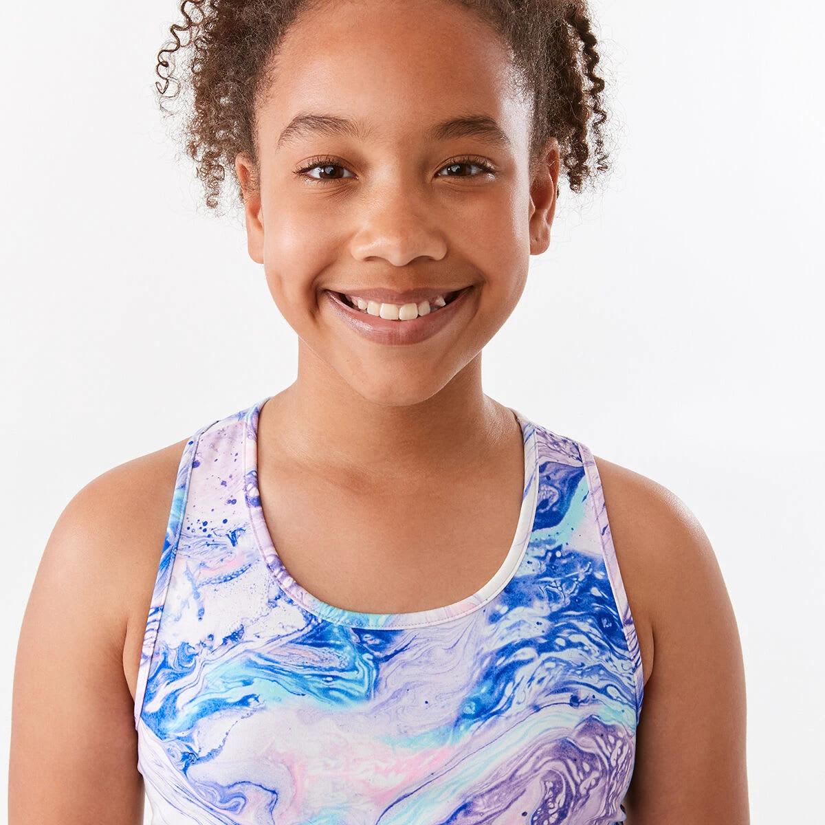 4 Active Kids Printed Crop Top Mlt Marble, 4 of 9