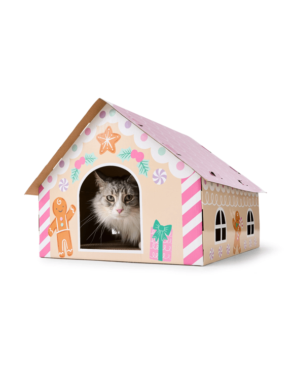 Gingerbread Cat Scratcher House Kmart