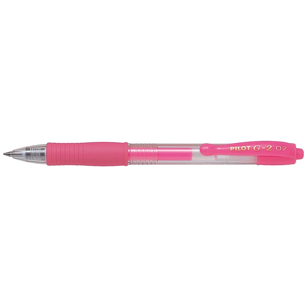 1 PILOT G2 Gel Pen 0.7mm Neon Pink, 1 of 2