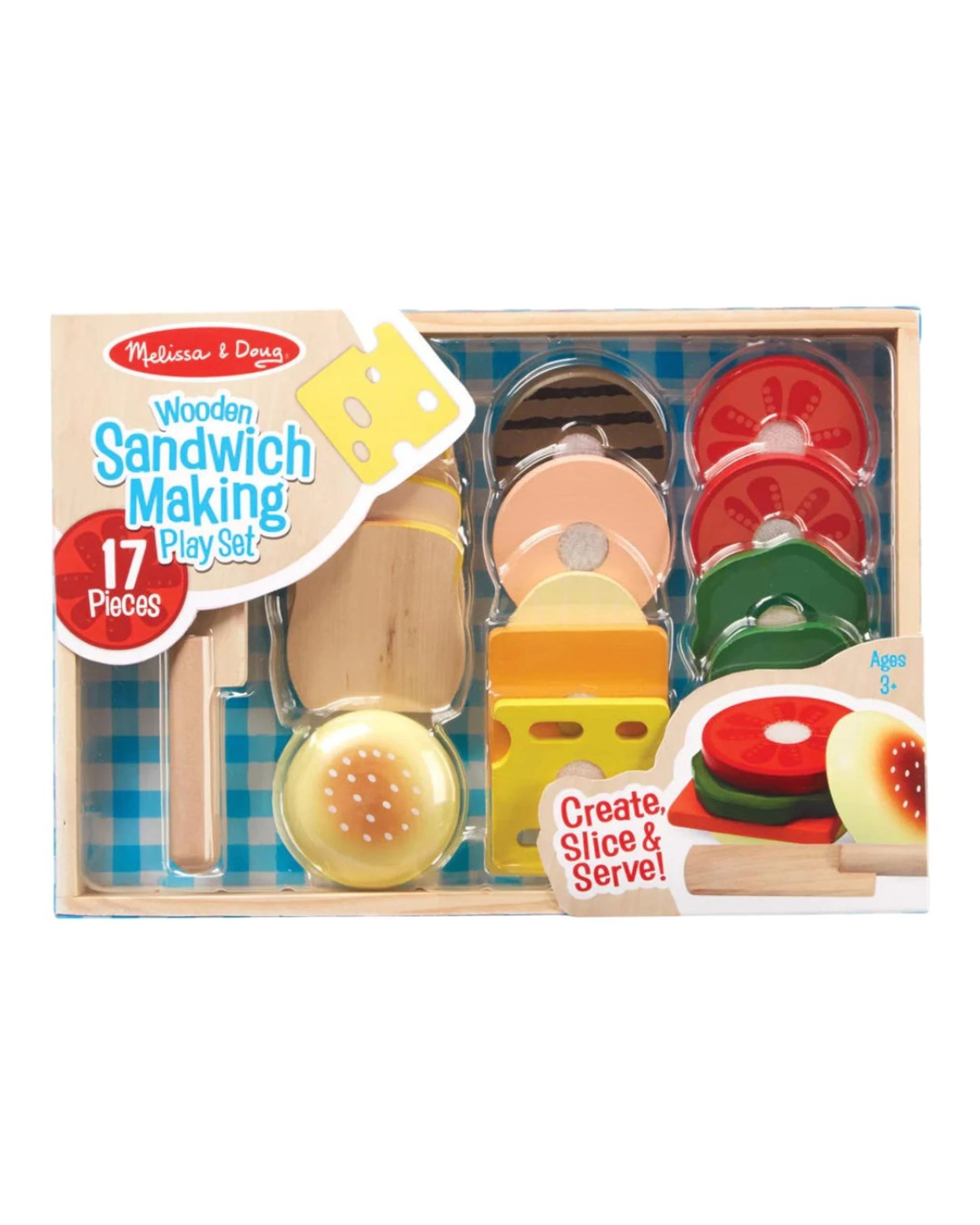 1 Melissa and Doug Wooden Sandwich Making Set, 1 of 9
