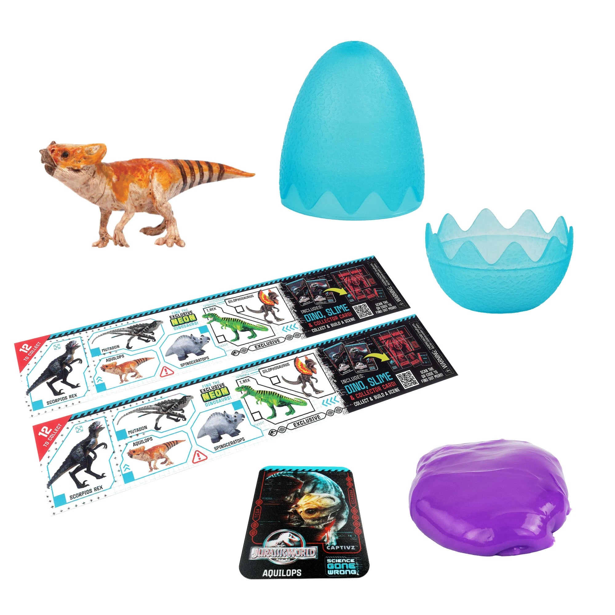 5 Jurassic World Captivz Science Gone Wrong Slime Egg - Assorted, 5 of 5