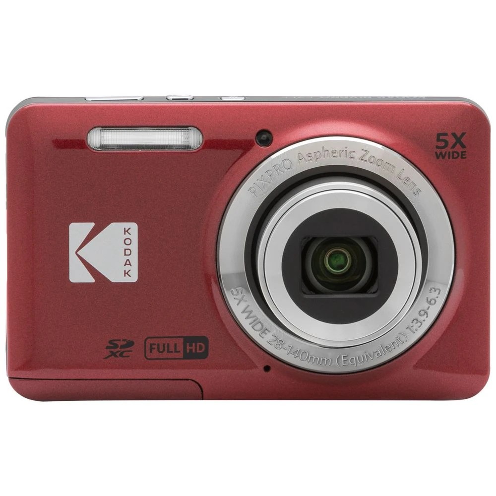 1 Kodak FZ55 16MP Digital Camera Red, 1 of 9