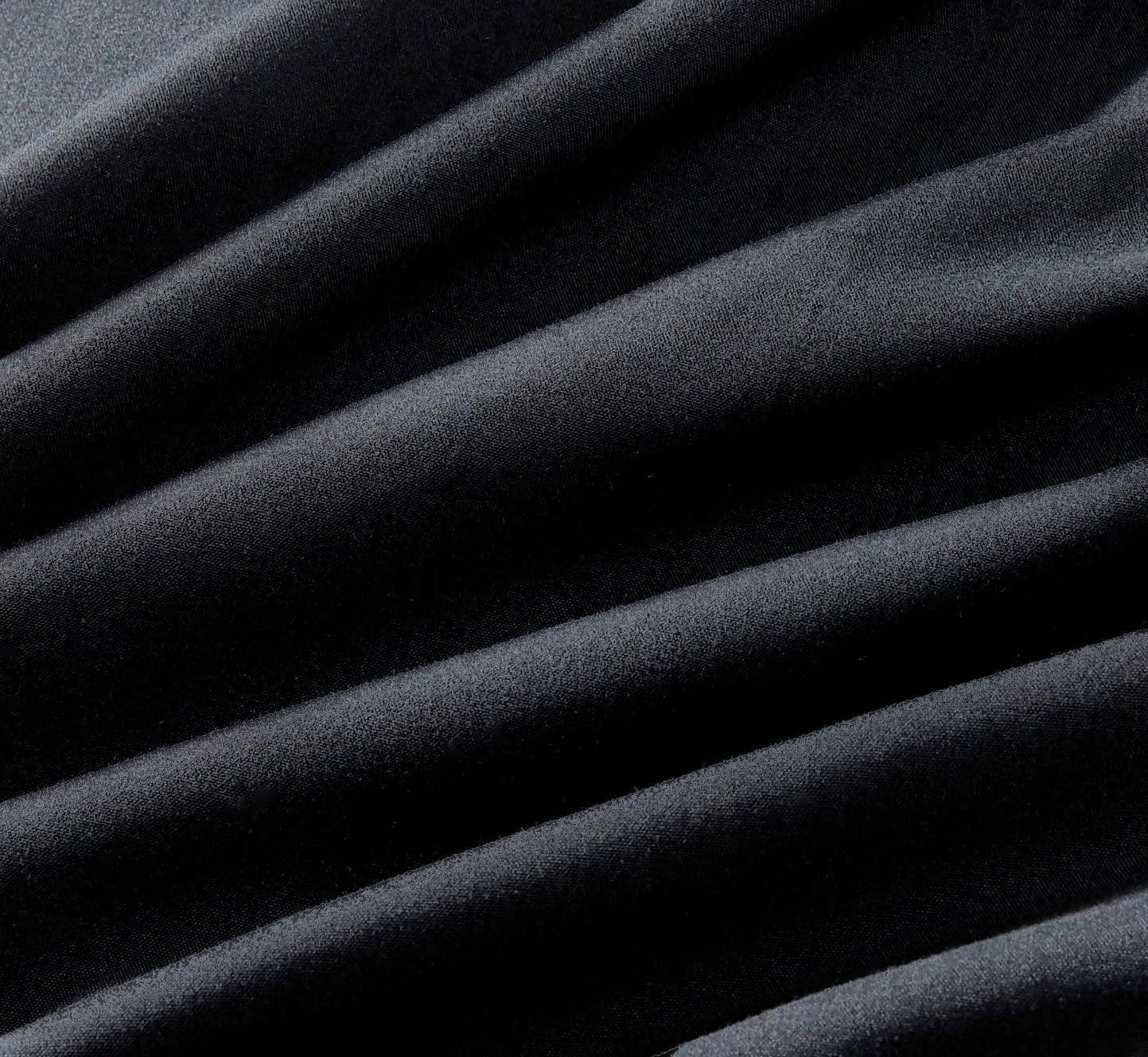 4 CleverPolly 100% Vintage Washed Microfibre Fitted Sheet Set - King Bed - Black, 4 of 6
