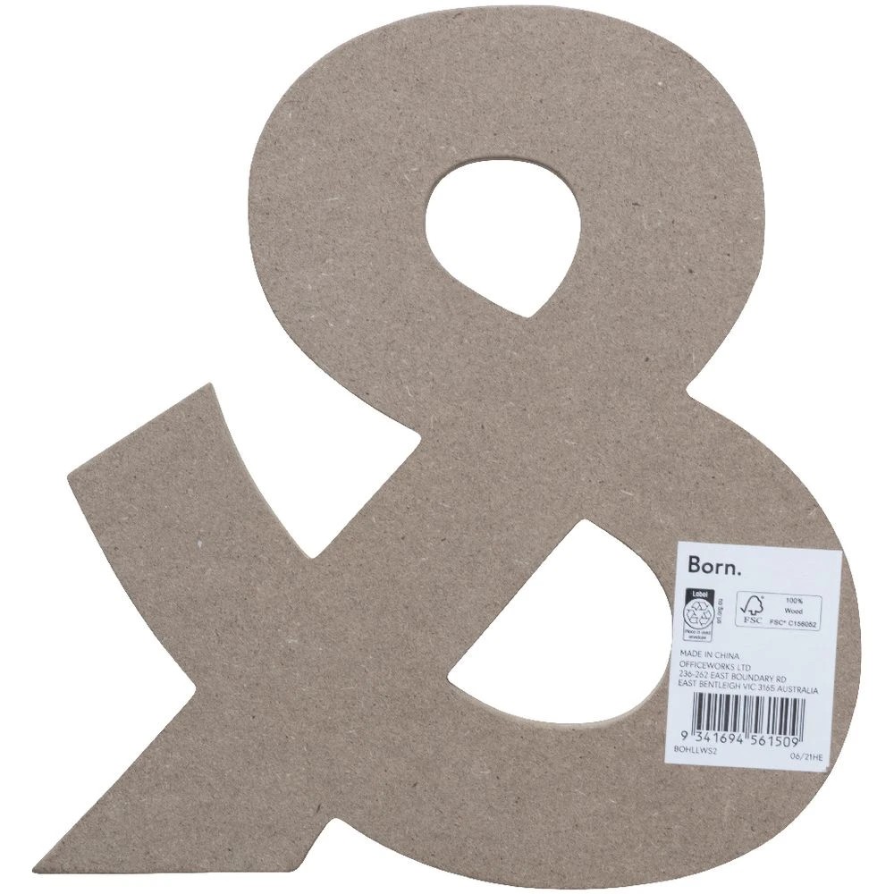 2 Born Wooden Symbol & 20cm, 2 of 3