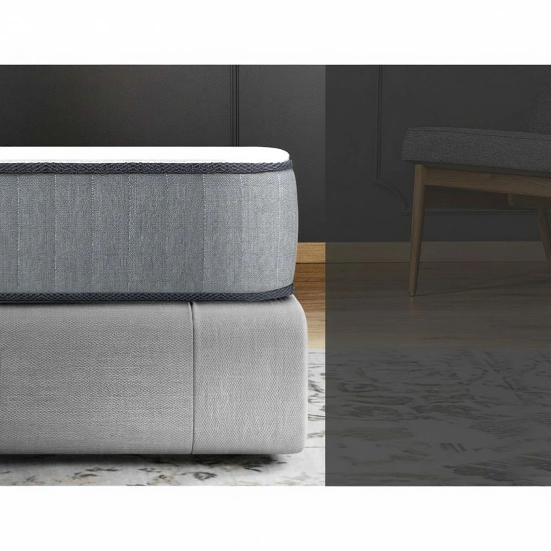 4 Giselle Bedding 23cm Mattress Extra Firm King Single - King Single Bed - Multi, 4 of 8