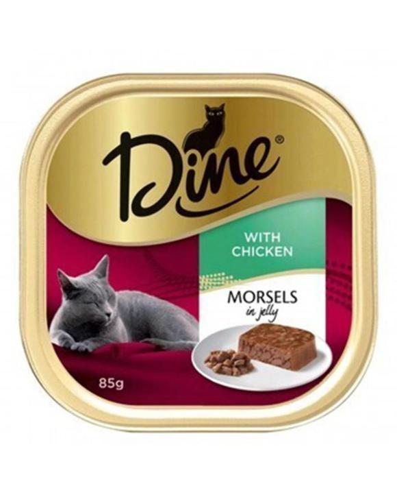 Dine Morsels in Jelly Wet Cat Food with Chicken 14 x 85g