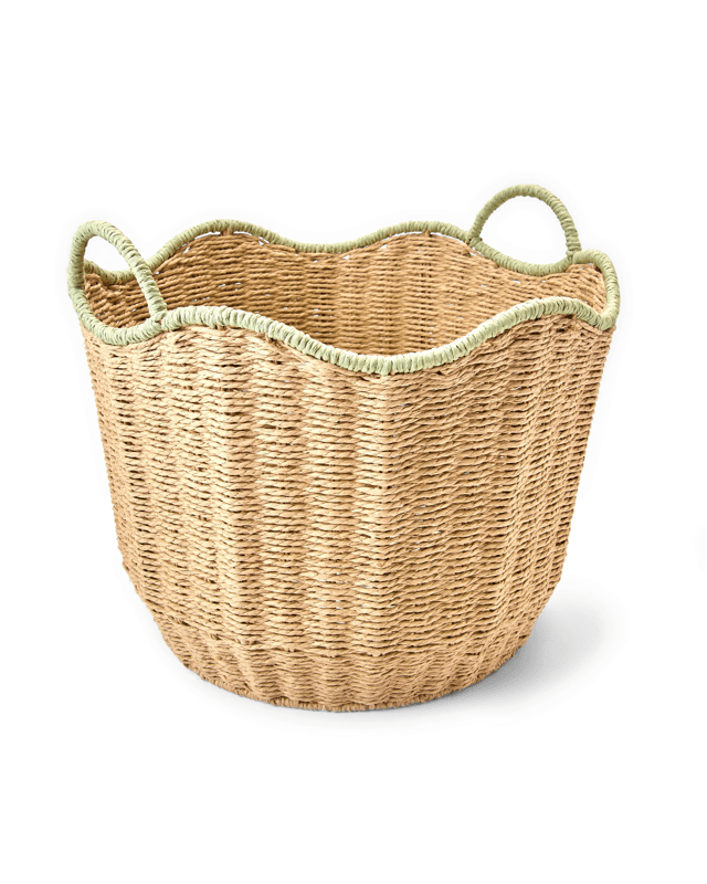 Round Wavy Basket - Large, B