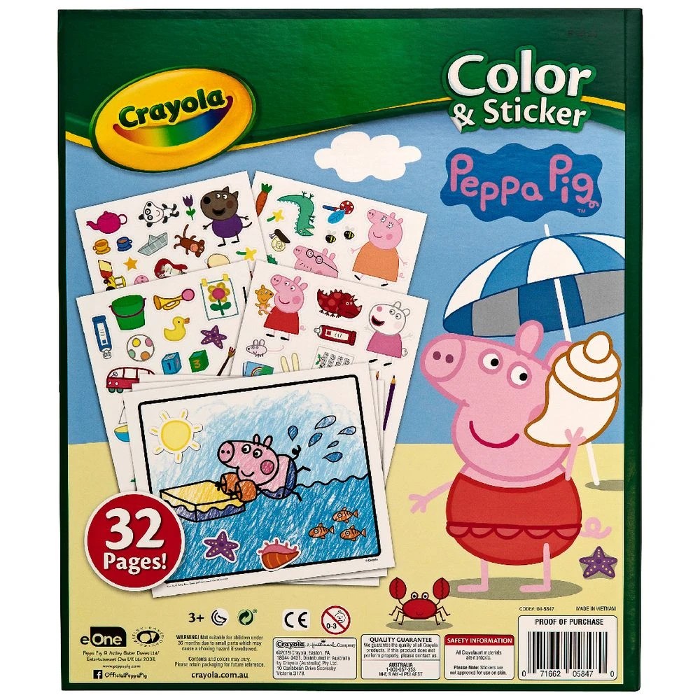 2 Crayola Colour & Sticker Book Peppa Pig, 2 of 4