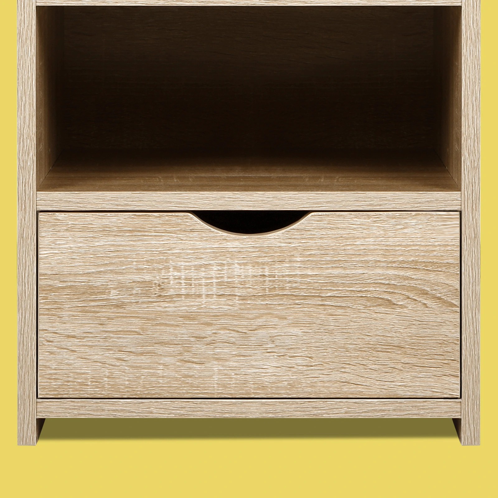 9 Alfordson 2x Bedside Table Nightstand 1 Drawer - Oak, 9 of 10