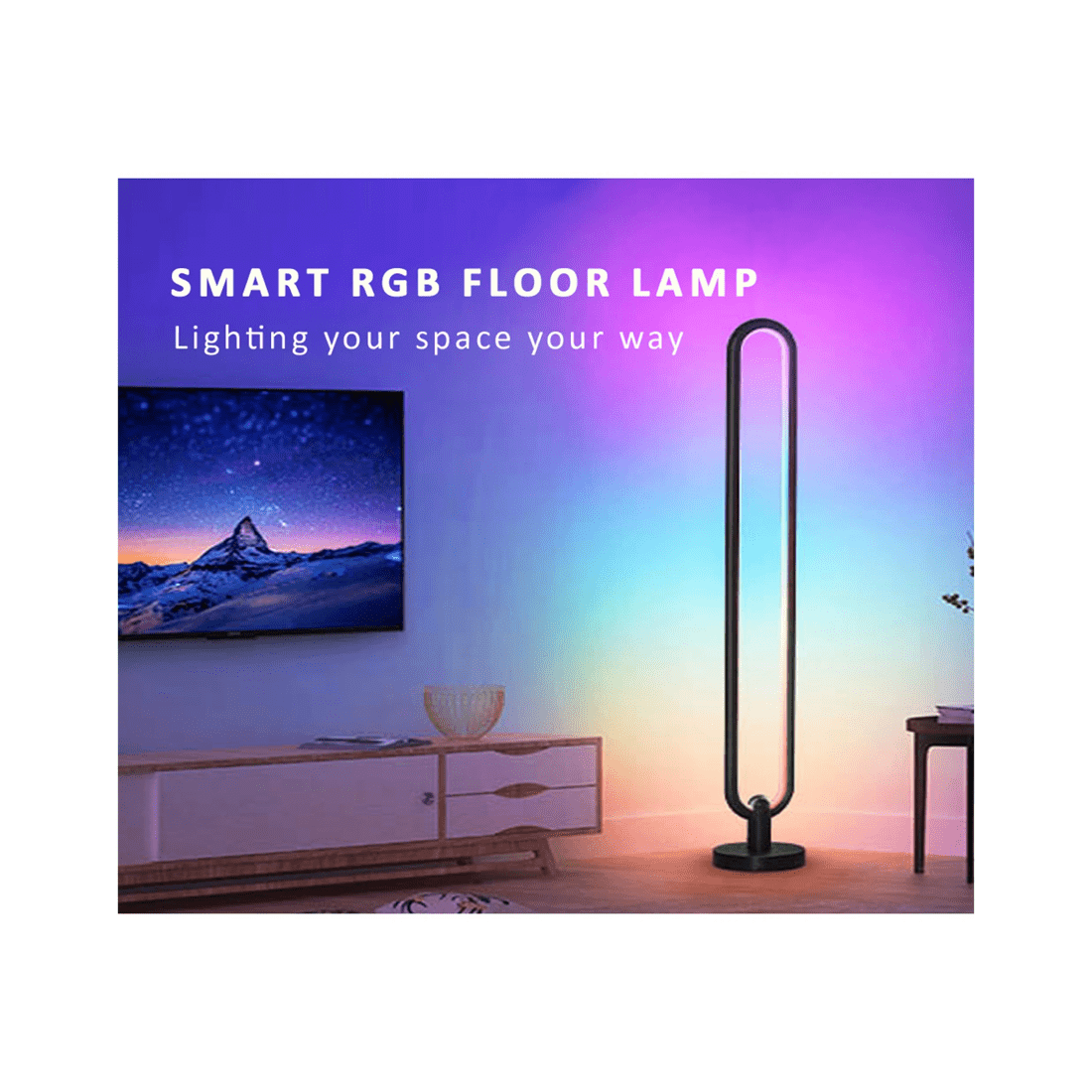 5 Sansai Smart Rgb/white Floor Led Light/lamp 1.05m Home Decor/decoration/lighting
 - Multi, 5 of 8