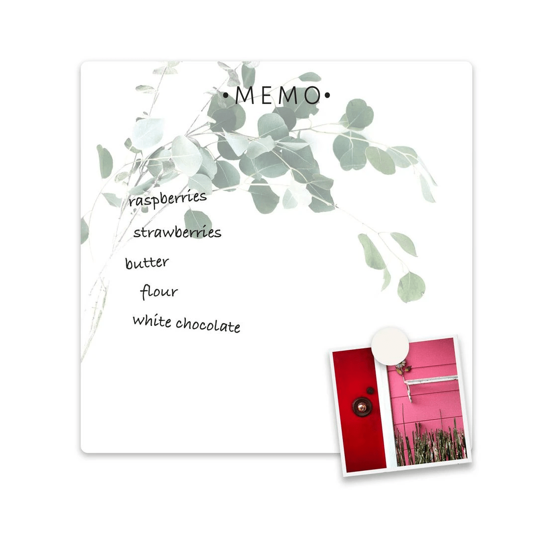 2 Three By Three Dry Erase Memo Board 36 x 36cm Floral, 2 of 2