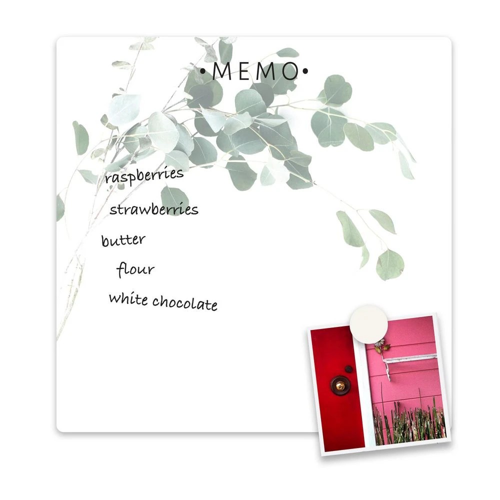 2 Three By Three Dry Erase Memo Board 36 x 36cm Floral, 2 of 2