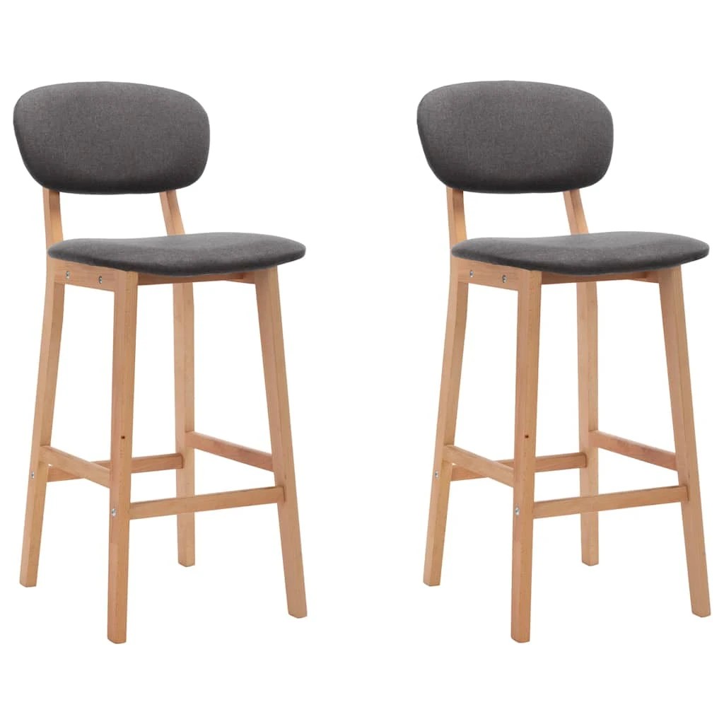1 vidaXL bar chair Footrest - Grey, 1 of 9