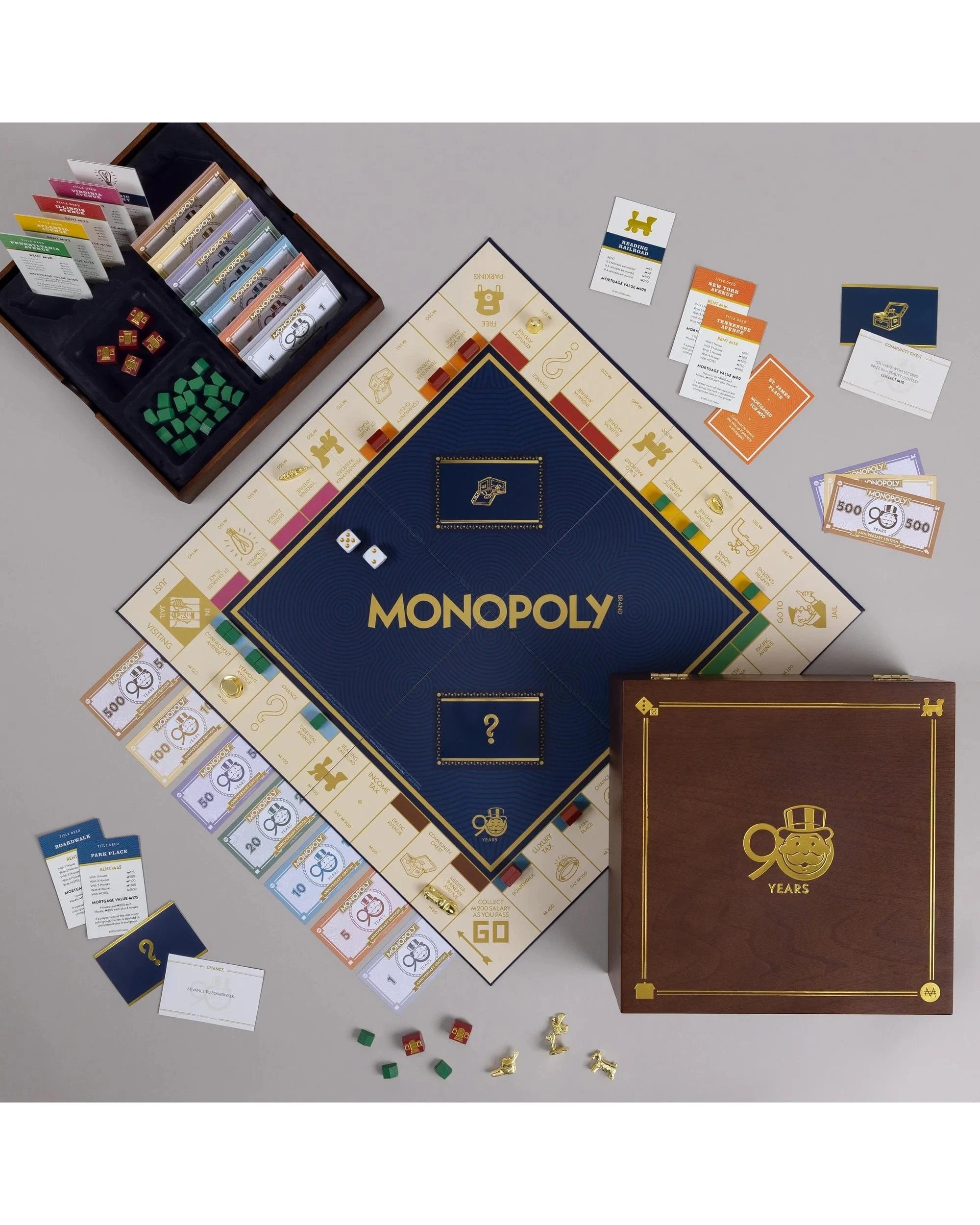 4 Monopoly 90th Anniversary Edition Board Game, 4 of 5