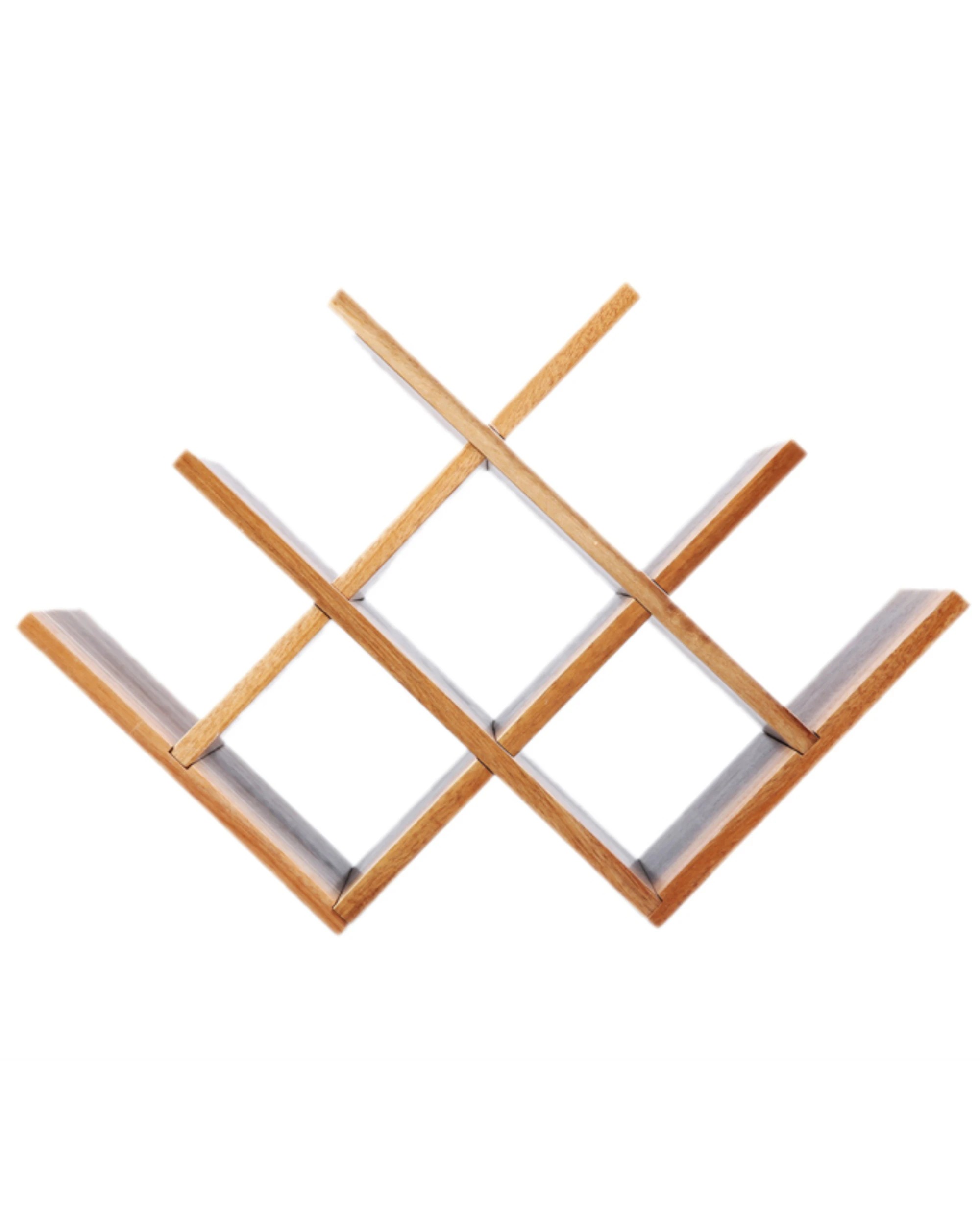 4 Sherwood Home Natural Acacia Wood 8 Bottle Tabletop Wine Rack - Brown, 4 of 5