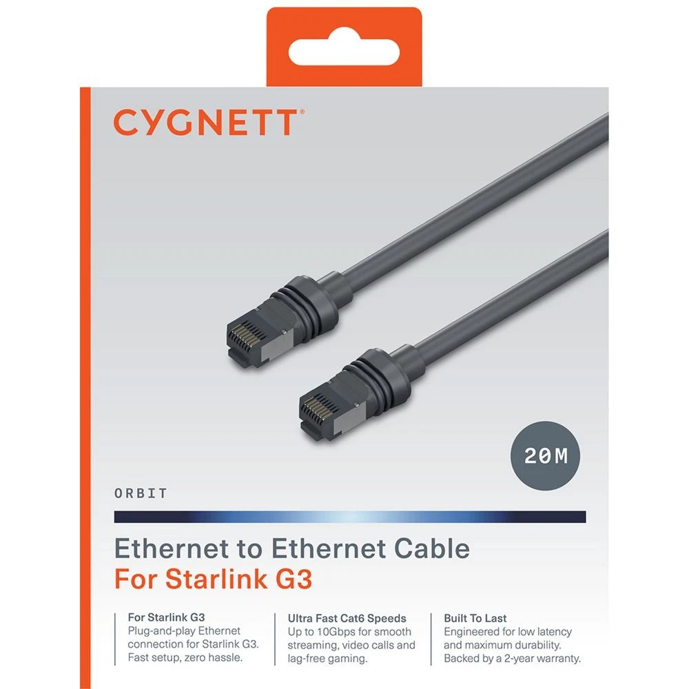 4 Cygnett G3 Ethernet Cable for Starlink 20m, 4 of 4
