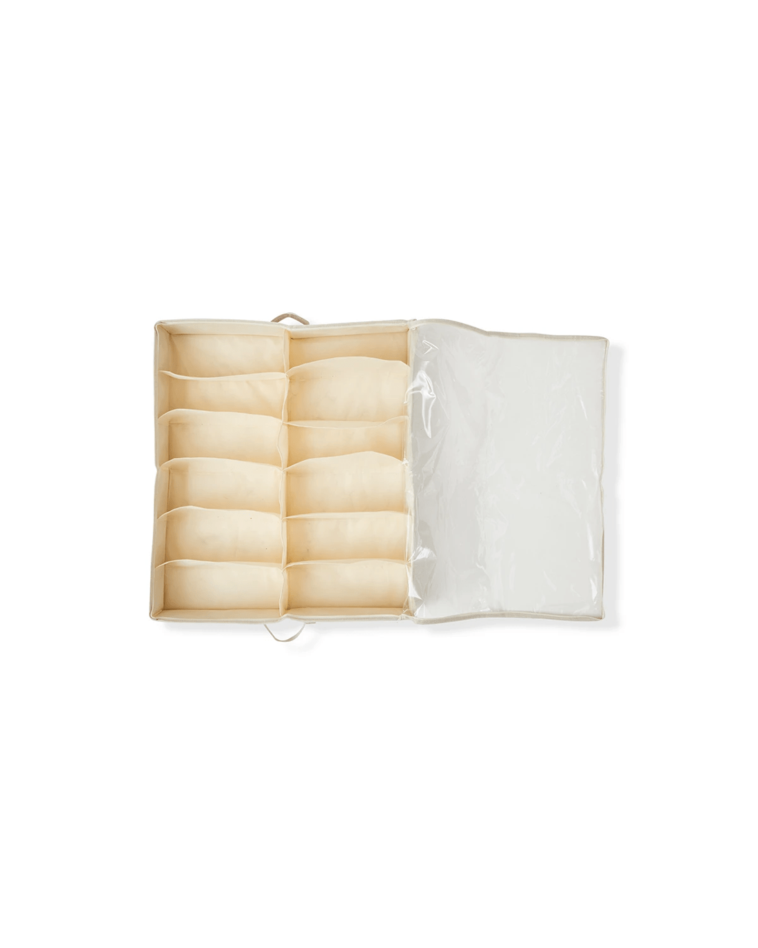 6 Linen Look Underbed Shoe Organiser, 6 of 8