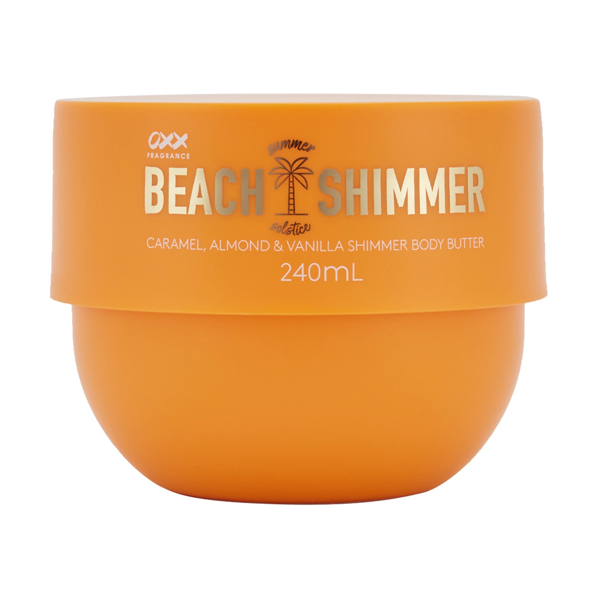 2 OXX Fragrance Beach Shimmer Summer Solstice Body Butter 240ml - Caramel, Almond and Vanilla, 2 of 7