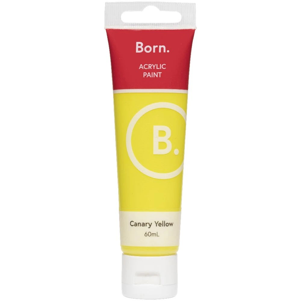 2 Born Acrylic Paint 60mL Canary Yellow, 2 of 3