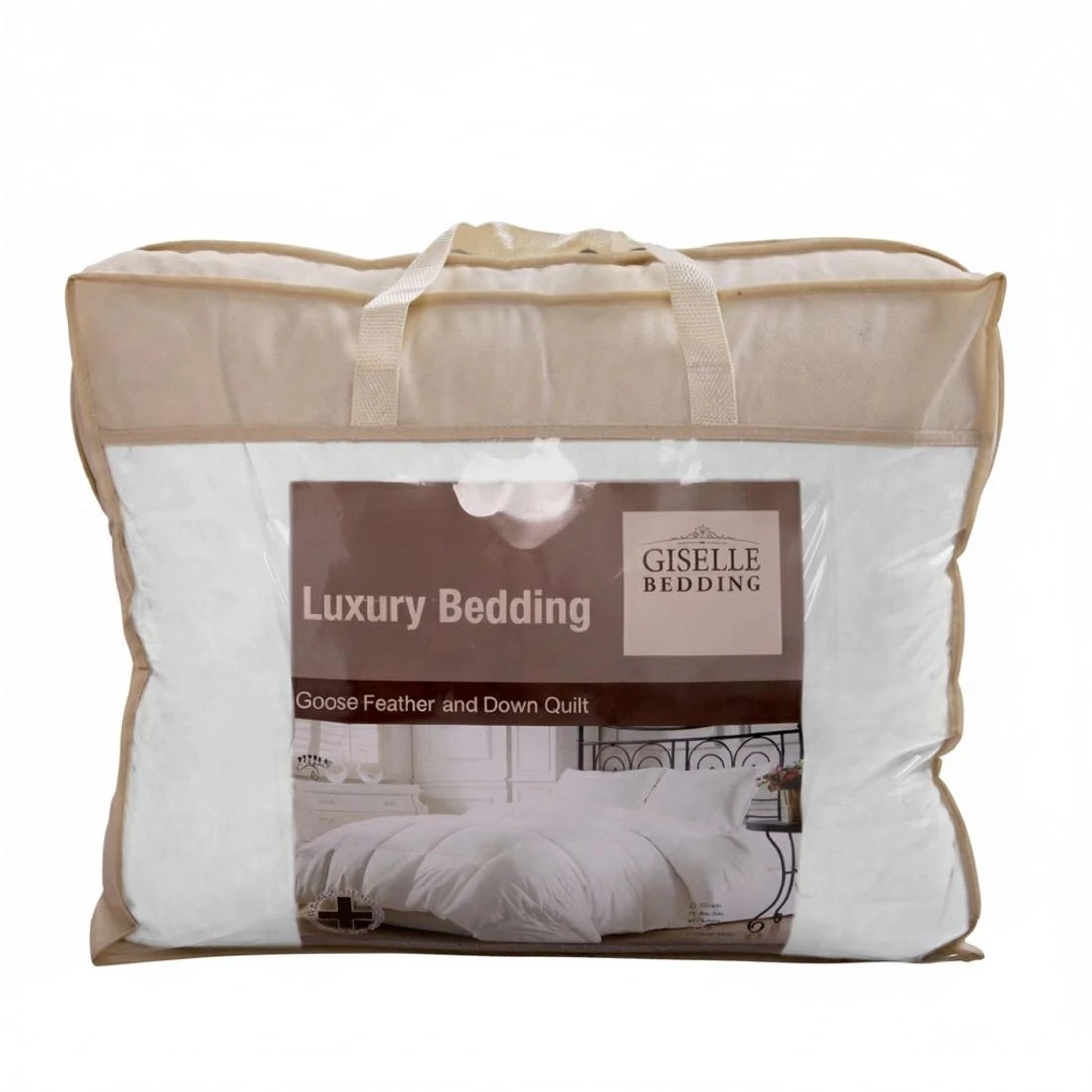 7 Giselle Bedding 700GSM Goose Down Feather Quilt Double - Double Bed - White, 7 of 8