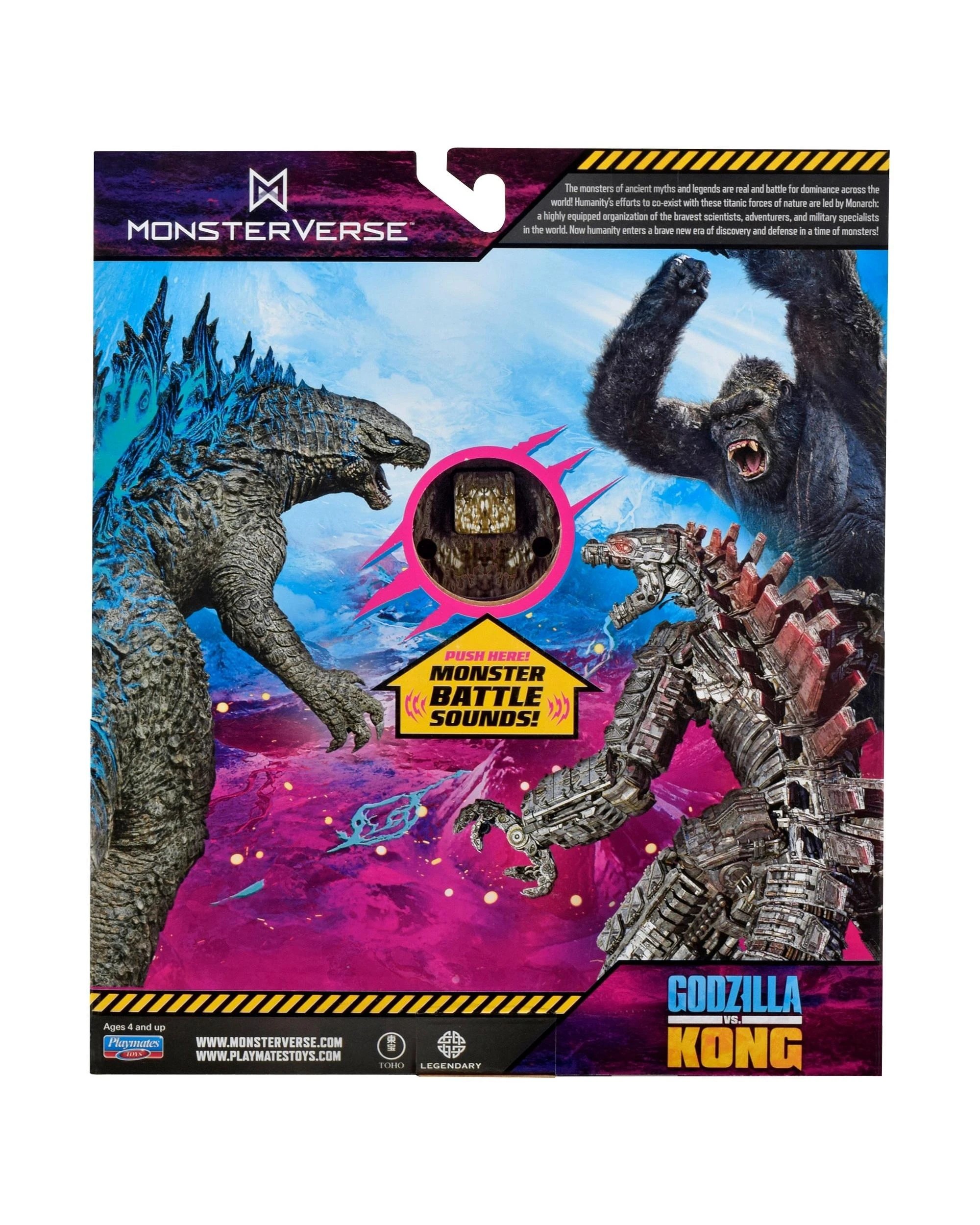 7 MonsterVerse Godzilla vs Kong Battle Roar Kong Deluxe Electronic 7 inch Figure, 7 of 7