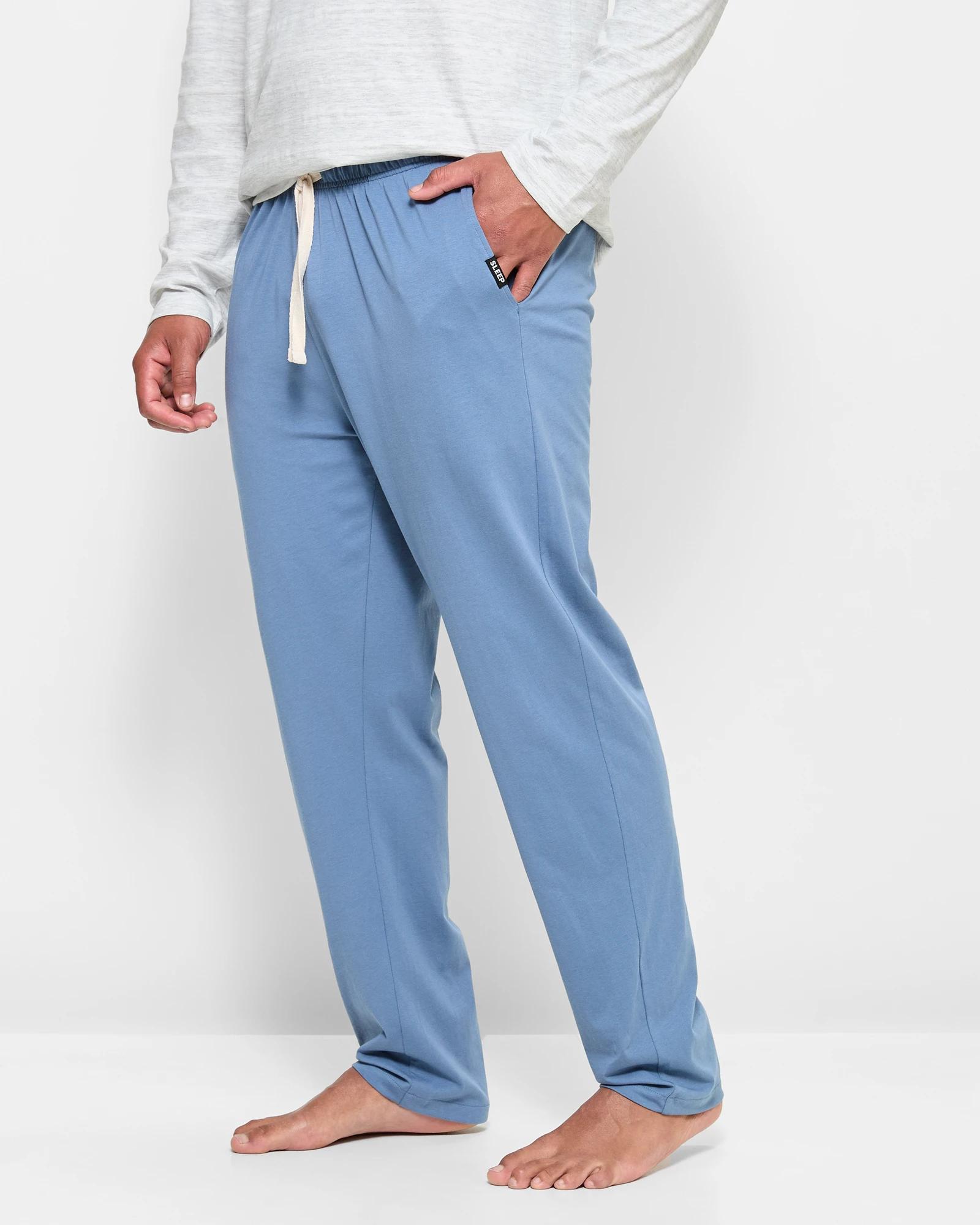 5 Australian Cotton Jersey Sleep Pants - Maxx BLUE, 5 of 5