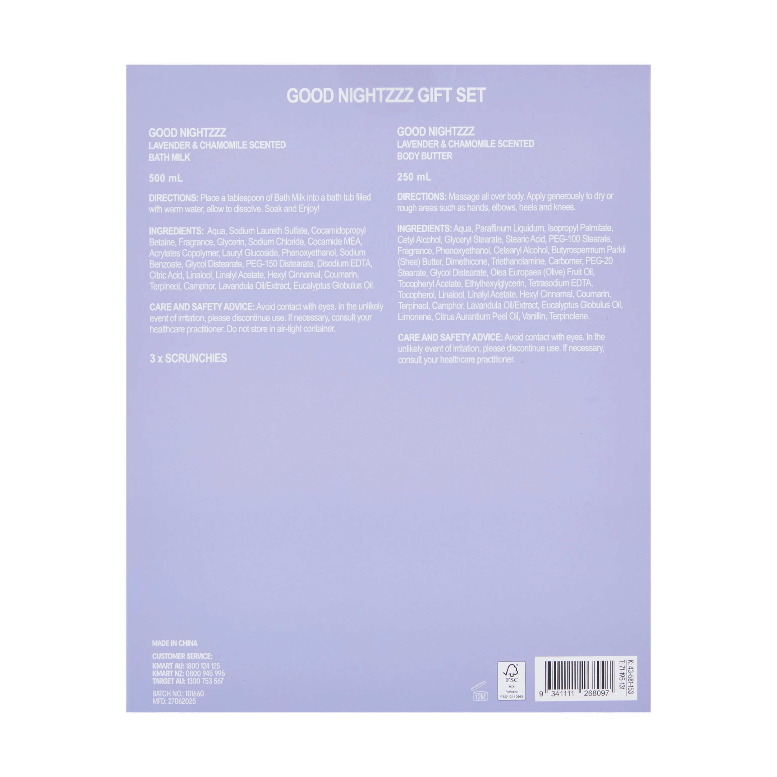 6 OXX Bodycare Good Nightzzz Gift Set, 6 of 6