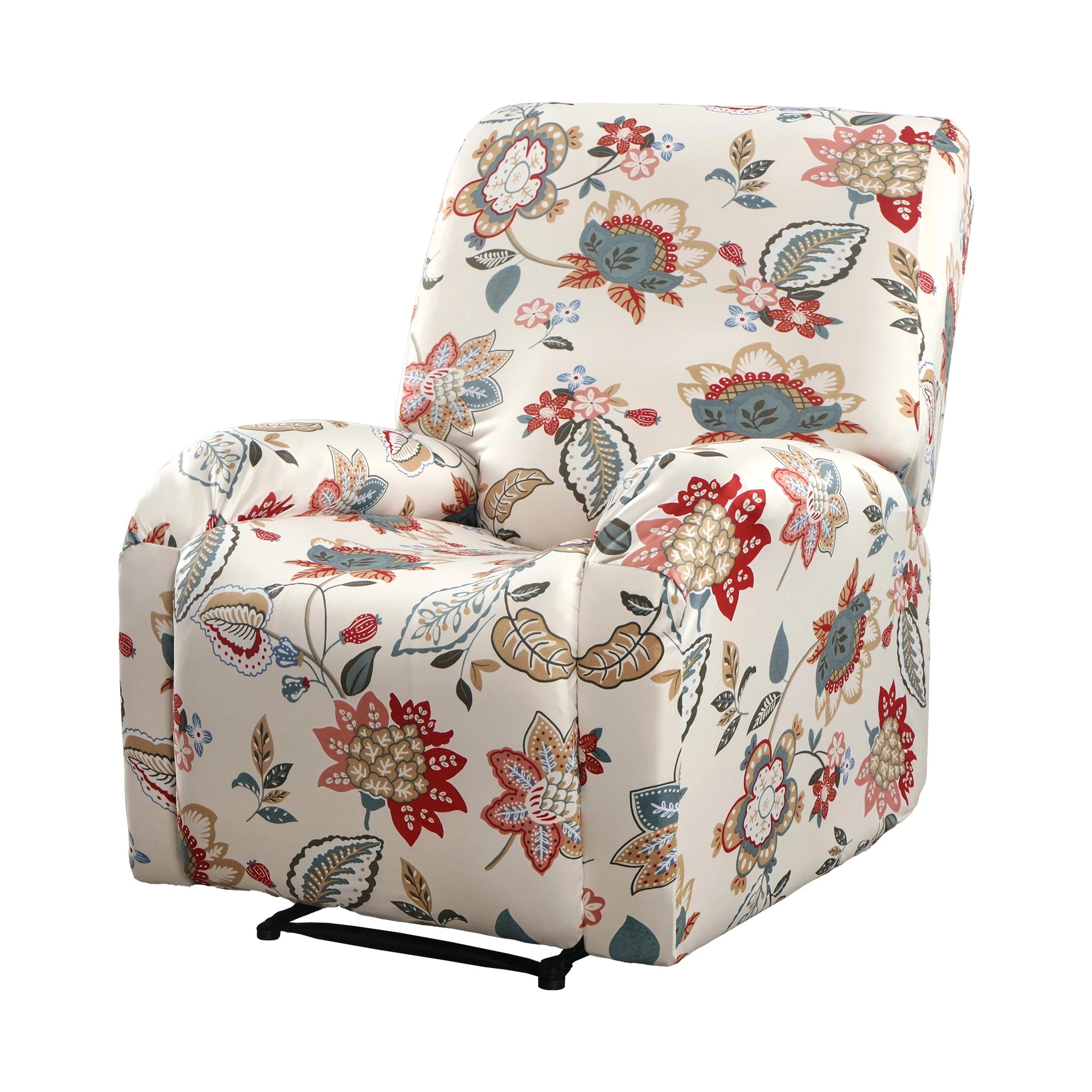 1 Artiss Stretch Kids Recliner Cover 4-Pieces Slipcovers Printed Polyester - Pink, 1 of 4