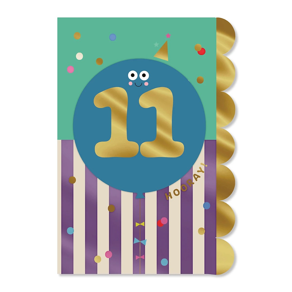 3 Hallmark 11th Birthday Card - Balloon, 3 of 3