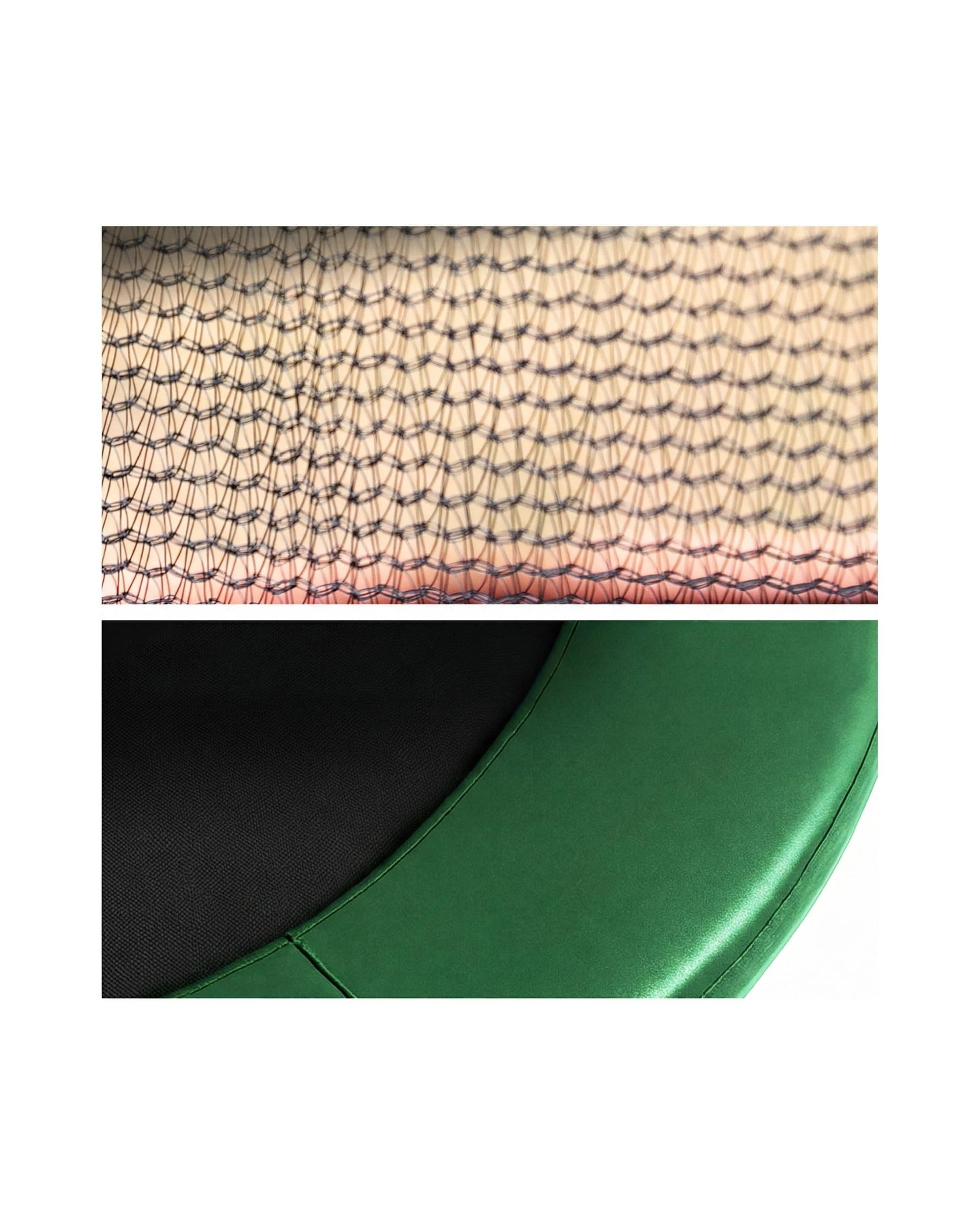 5 Kahuna 14ft 12 Pole Trampoline Replacement Safety Pad and Inner Net Outdoor Enclosure Netting - Green, 5 of 6