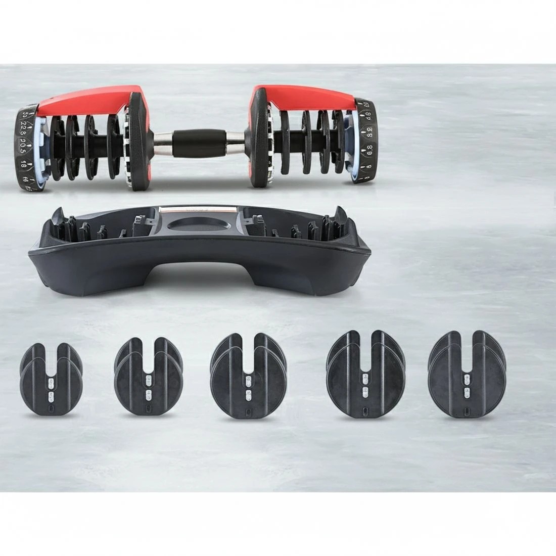 5 Everfit 24kg Dumbbells Adjustable Dumbbell Weight Plates Home Gym - Multi, 5 of 6