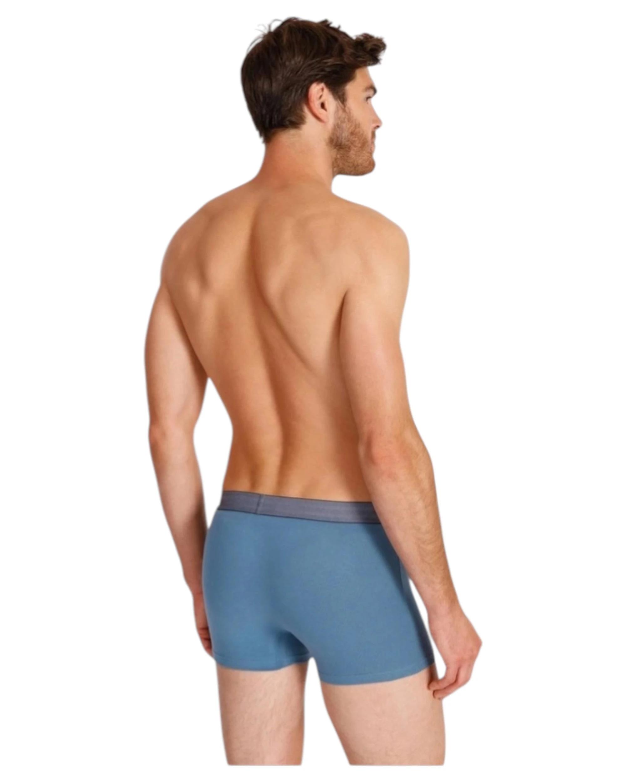 2 Jockey 9 Pack Mens Comfort Classics Trunks Underwear Blue, 2 of 4