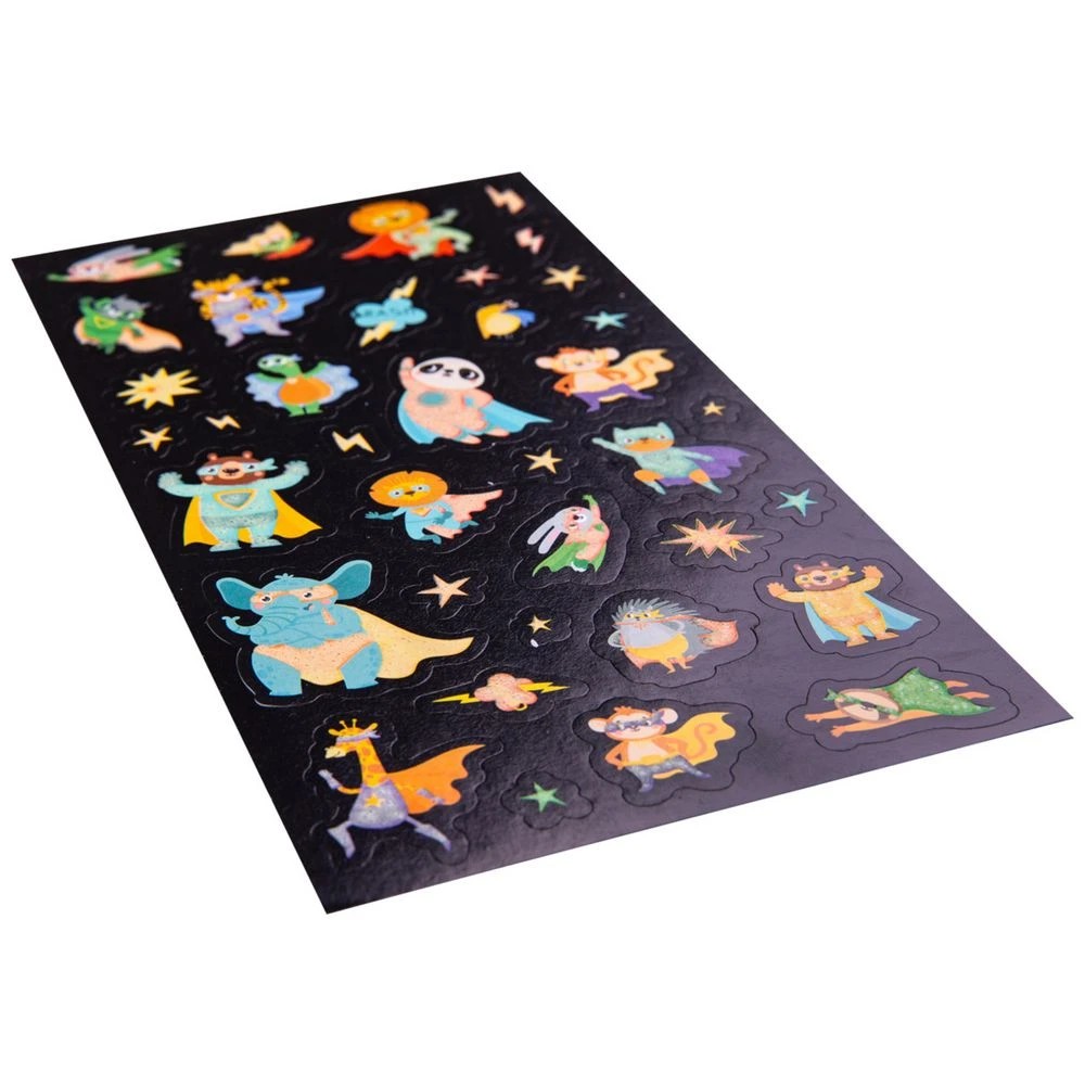 3 Learning Can Be Fun Superheroes Glow in the Dark Stickers, 3 of 3